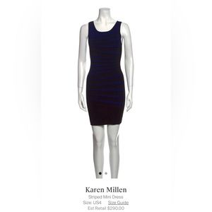 Karen Millen classic bodycon dress, well made thick material, shape your body